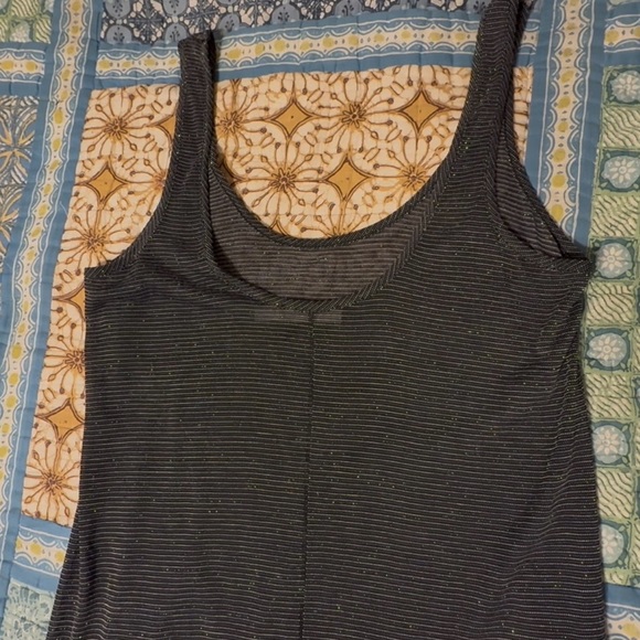 Rag & Bone Shimmer mini tank dress, sz sm, blk with silver, gently used. - Picture 8 of 9